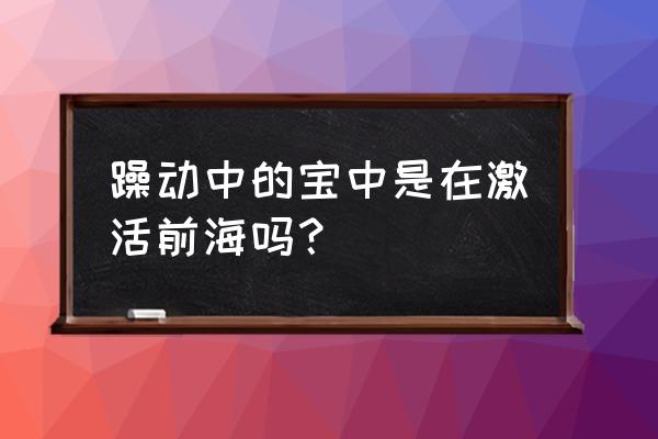 前海最新消息 躁动中的宝中是在激活前海吗？