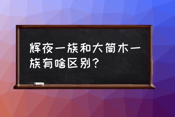 大筒木一乐和大筒木辉夜 辉夜一族和大筒木一族有啥区别？