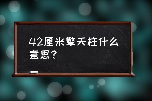 擎天柱玩具模型 42厘米擎天柱什么意思？