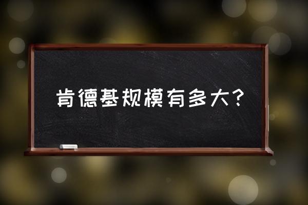 肯德基的店面规格 肯德基规模有多大？