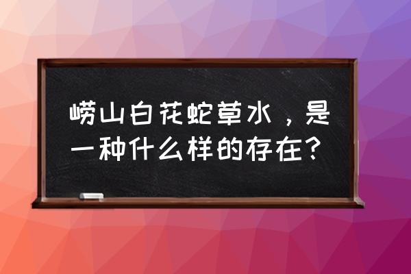 白花蛇草水有多难喝 崂山白花蛇草水，是一种什么样的存在？