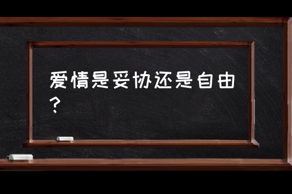 小田飞鸟的契约统婚 爱情是妥协还是自由？