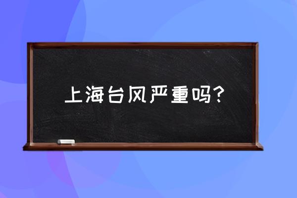 2020年上海有几个台风 上海台风严重吗？