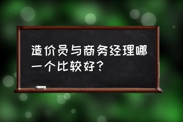 商务经理在项目部的作用 造价员与商务经理哪一个比较好？